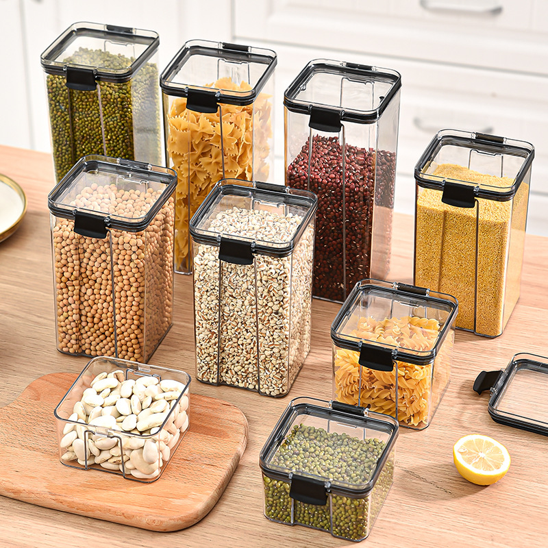 Food Storage Jar Set - Verzegelde potten Keuken Graanopslagorganisator Grote tank