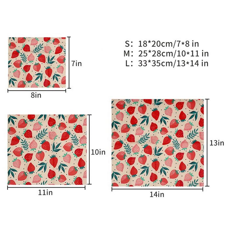 Beeswax Food Wrap - Bijenwas Voedselverpakking Eco-vriendelijke keukenverpakking Vervanging Biologische