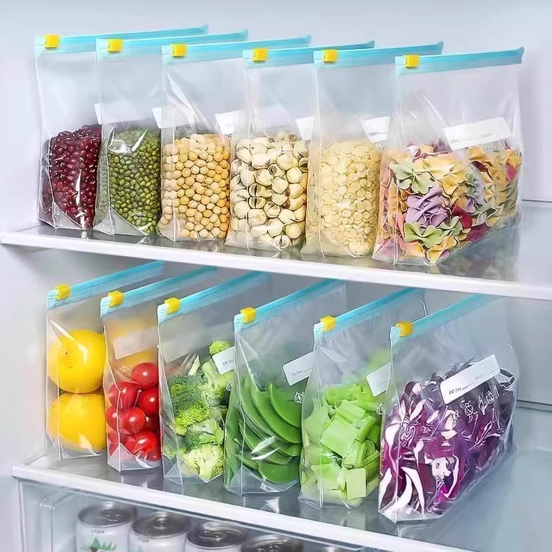 Ziploc Food Storage - Voedselopbergzakken met ritssluiting, dikke diepvrieszakken voor