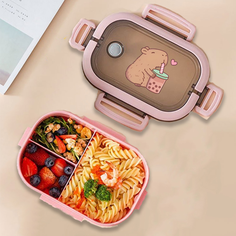 Food Storage Kitchen - Capybara Bento Lunchbox Anime Dieren Print