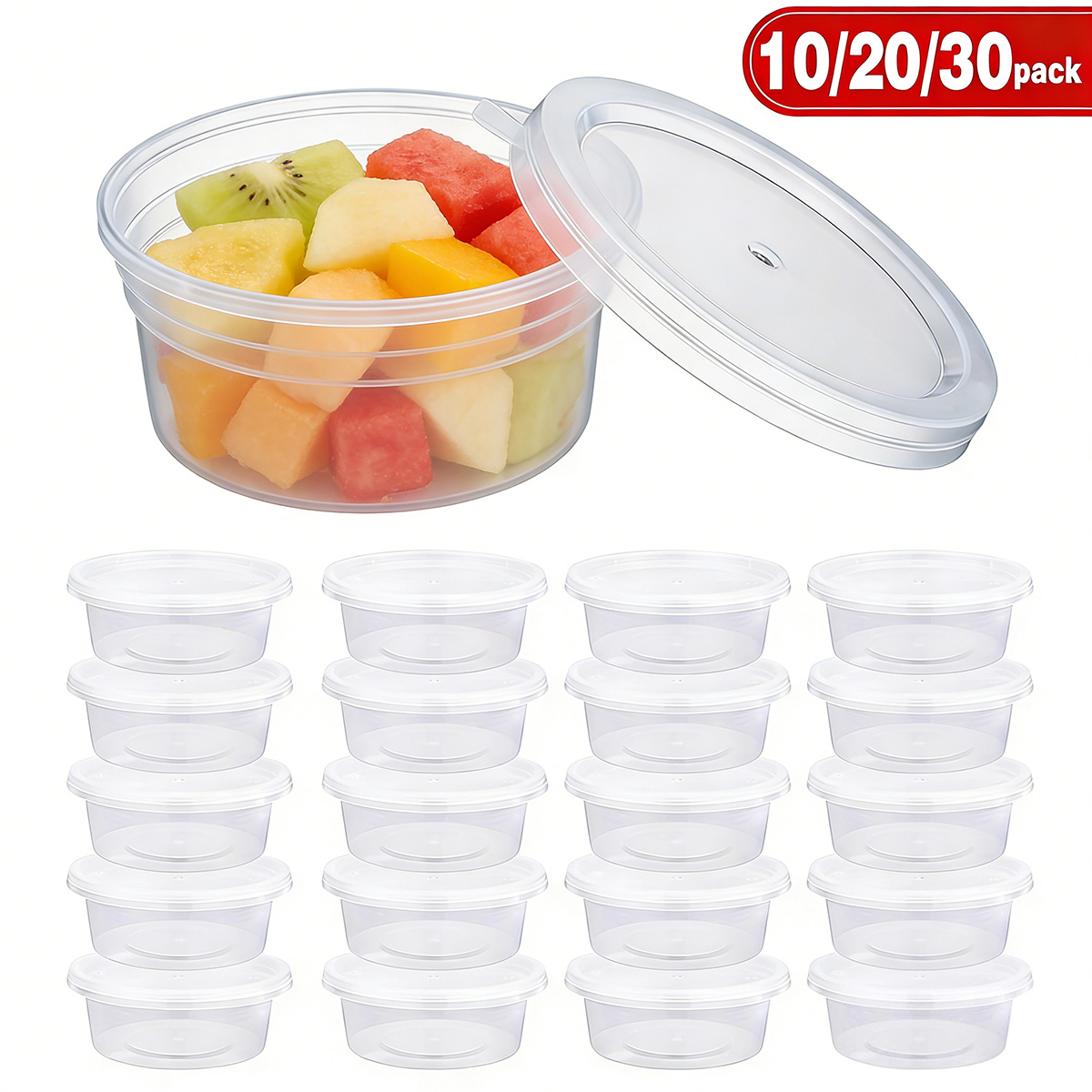 Food Storage Meals - 10/20/40 stuks kleine slijmcontainers met deksels,