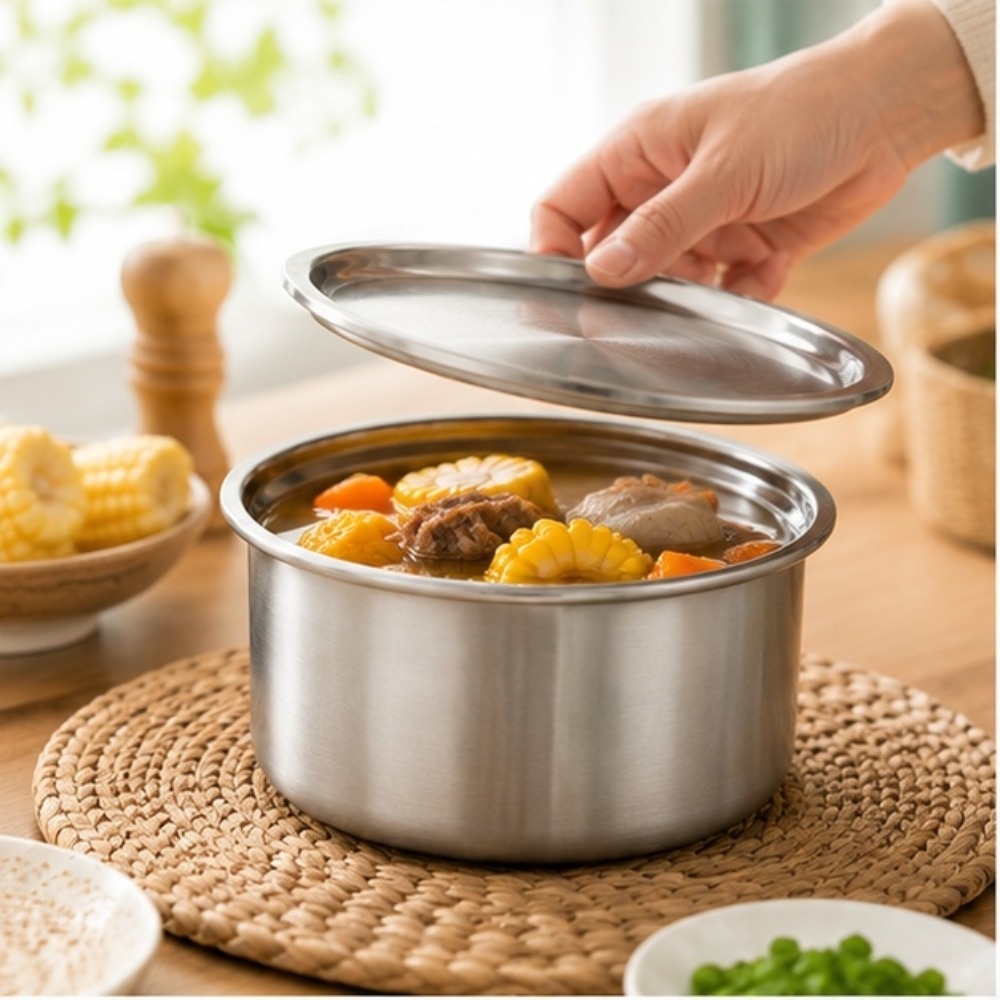 Food Storage 1 Year - 304 roestvrijstalen ramekin met deksel, geschikt