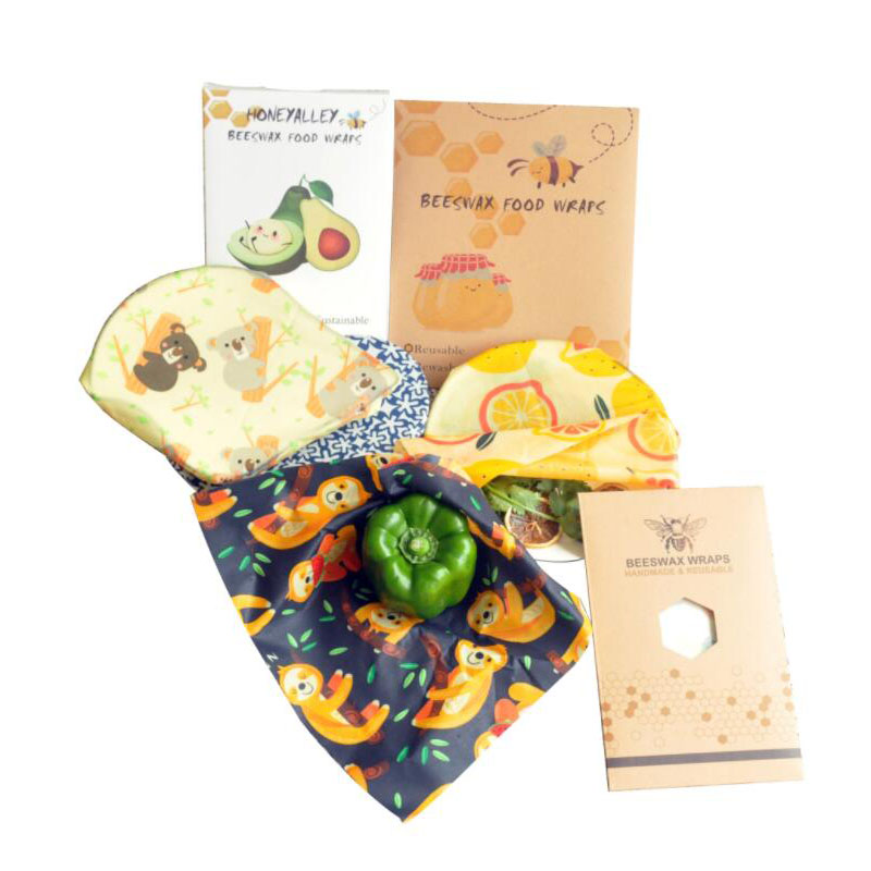 Beeswax Food Wrap - Herbruikbare biologische bijenwasdoekverpakking, voedselverpakkingen, vers houden,