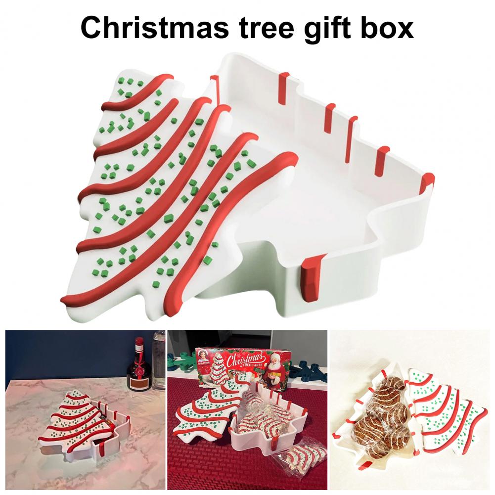 Food Storage Plant - Kerstboomdoos Boomvorm Taartopbergdoos Hars Voedselopslagcontainer Snoep