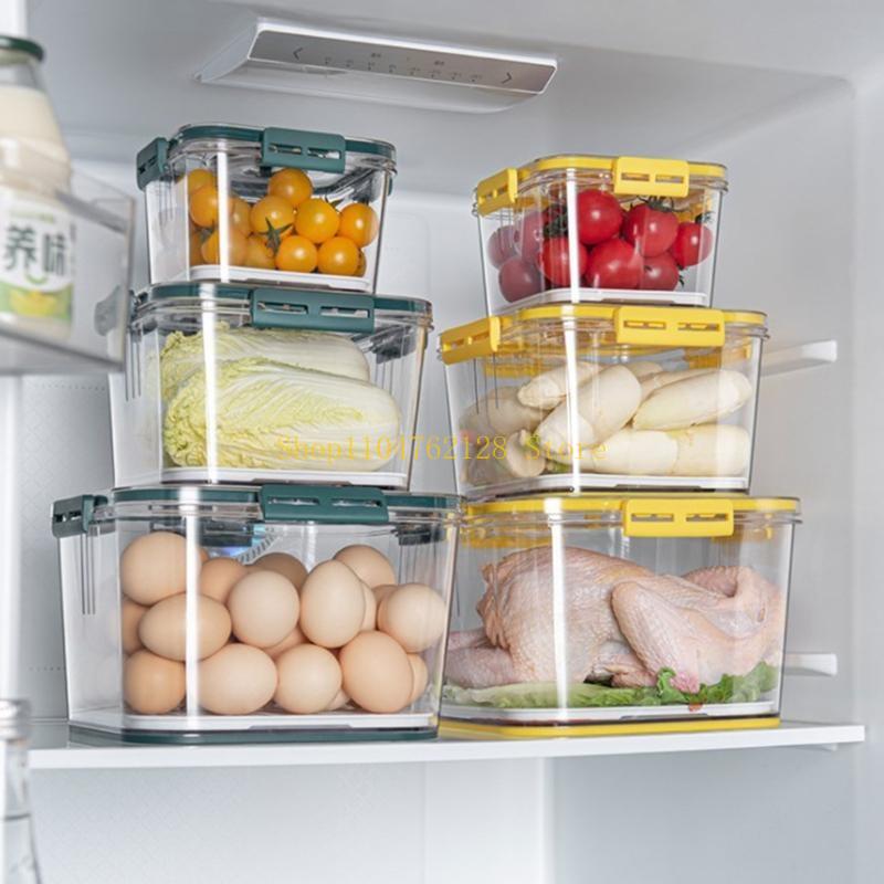 Food Storage 1 Year - Plastic koelkast Luchtdichte voedselopbergdoos Doorzichtige verzegelde