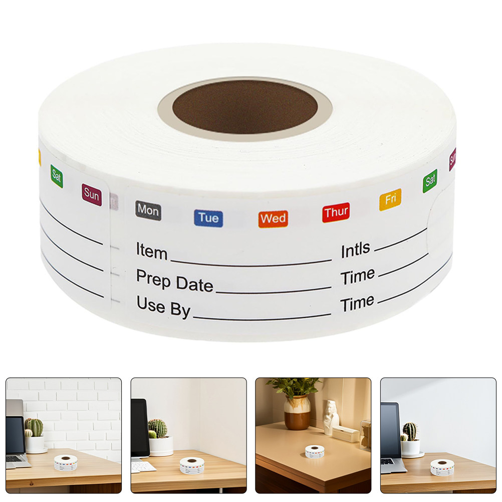 Food Storage Jar Labels - 2 Rollen Voedsel Datumstickers Verwijderbare Vrieskastlabels