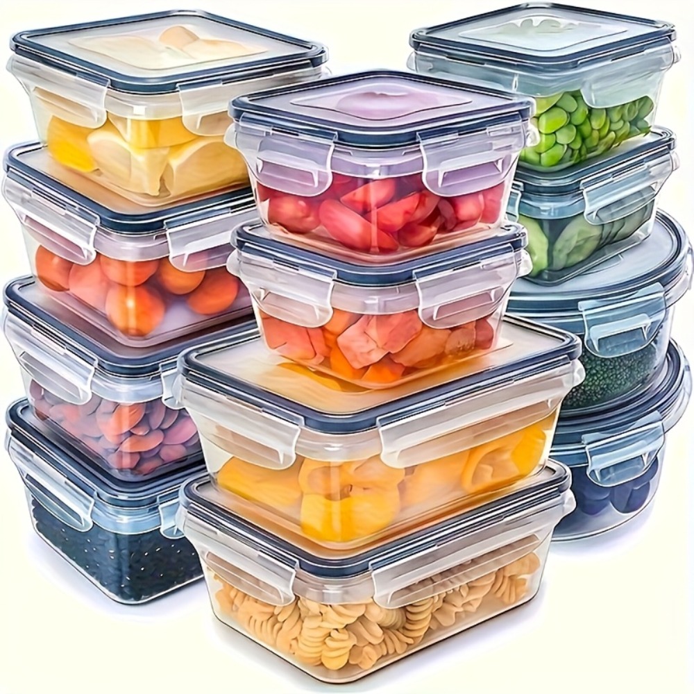 Food Storage Prep Containers - 1-delige luchtdichte voedselopslagcontainer met deksel, lekvrije