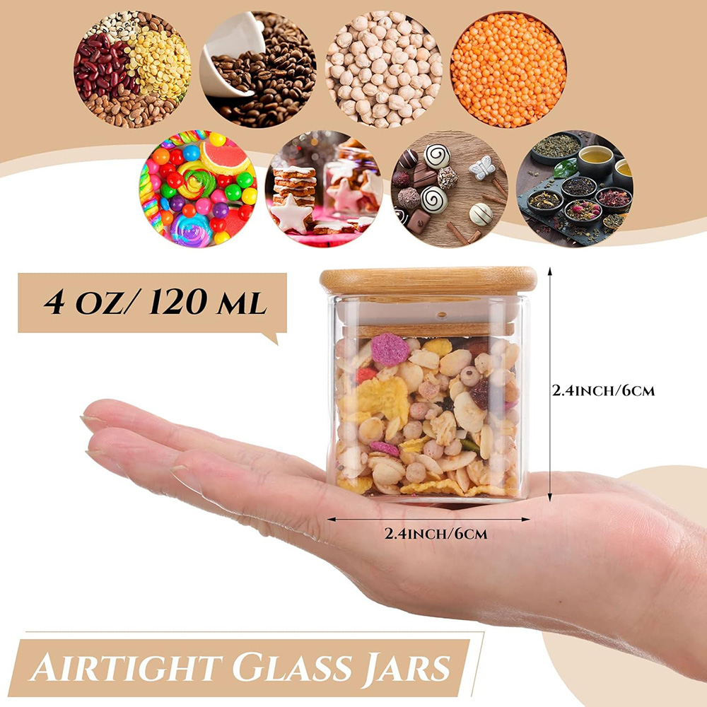 4oz 6Packs glazen potten set m - Food Storage Jar Labels recensie en prijs