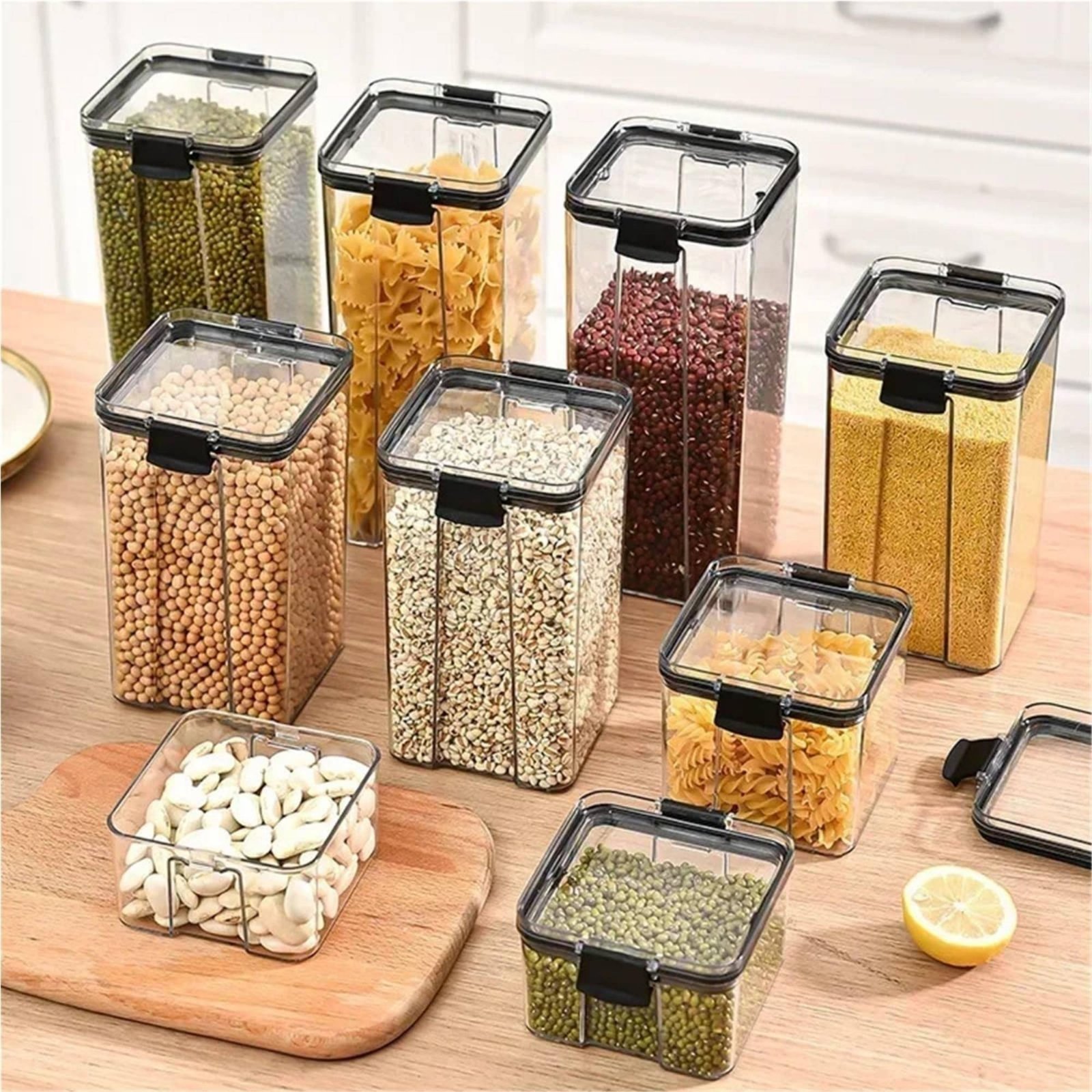 Luchtdichte voedselbewaarconta - Food Storage Jars Plastic recensie en prijs
