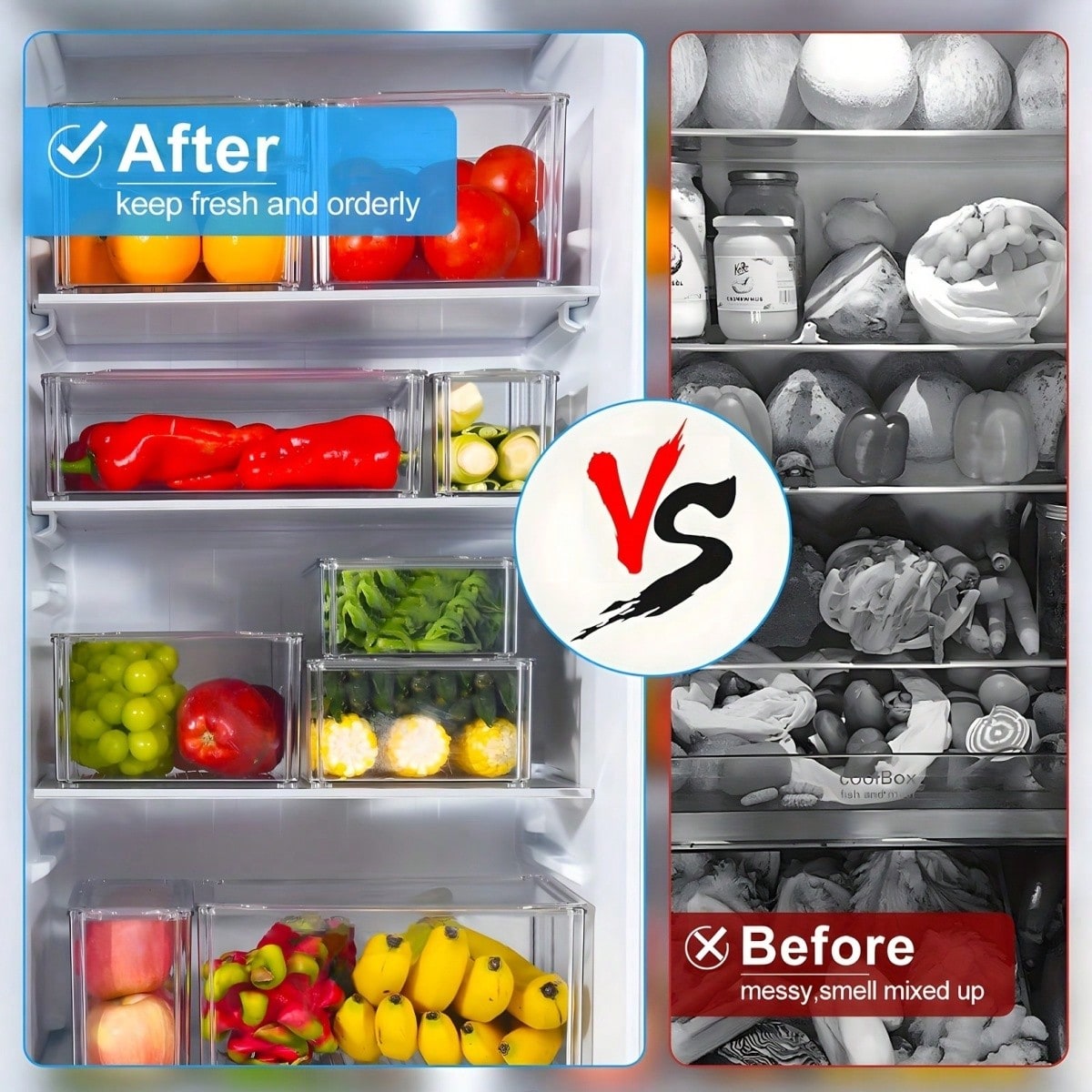 7/14-delige stapelbare koelkas - Food Storage Cabinet recensie en prijs
