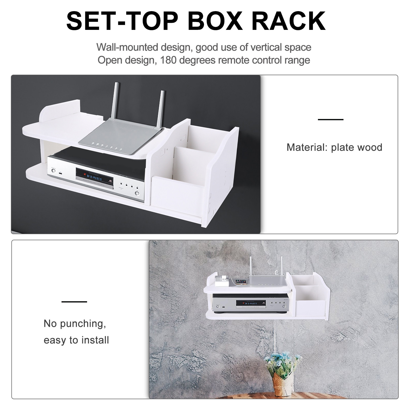 Zwevende wandplank voor settop - Food Storage Management recensie en prijs
