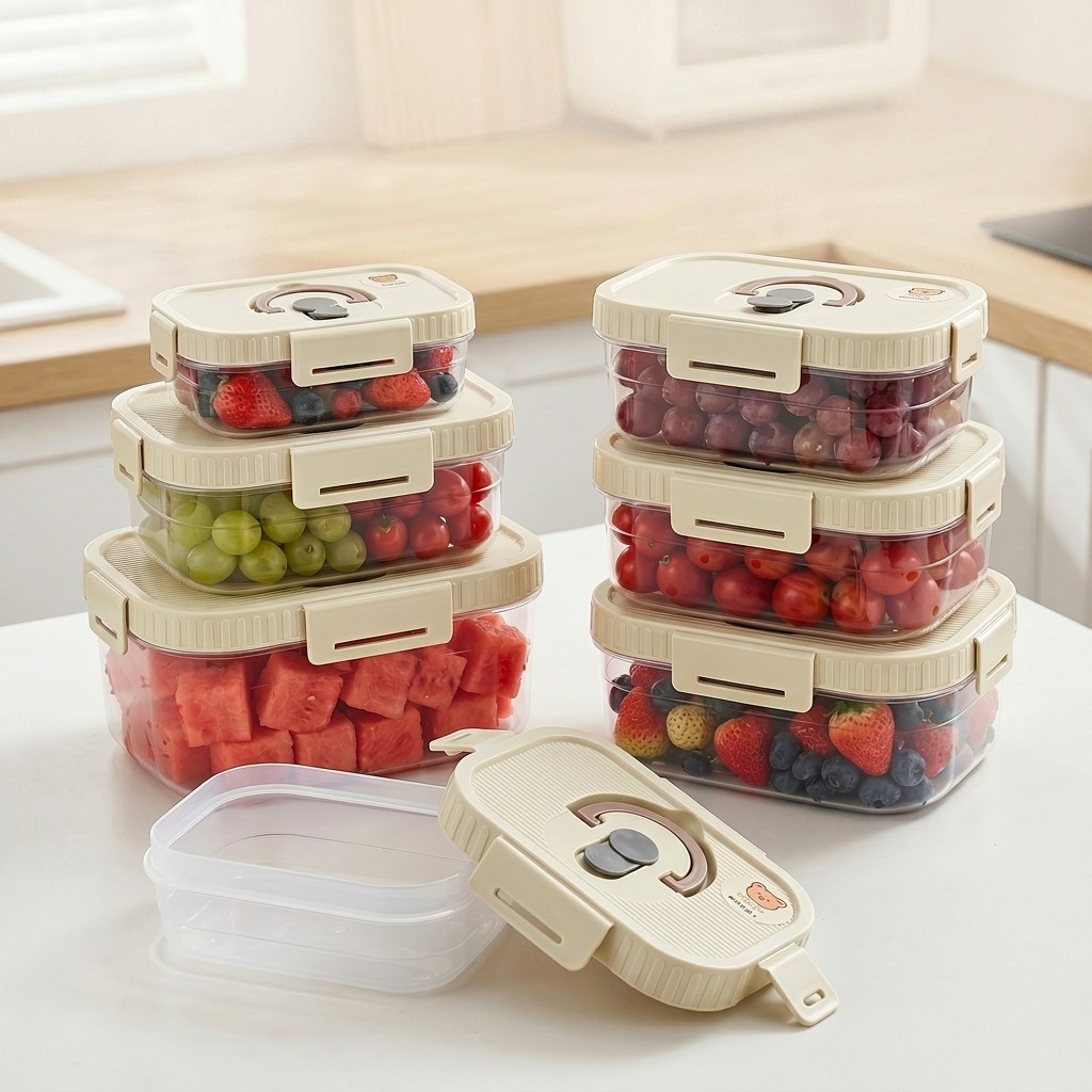 Koelkast opbergdoos grote capa - Food Storage Large Plastic Containers recensie en prijs