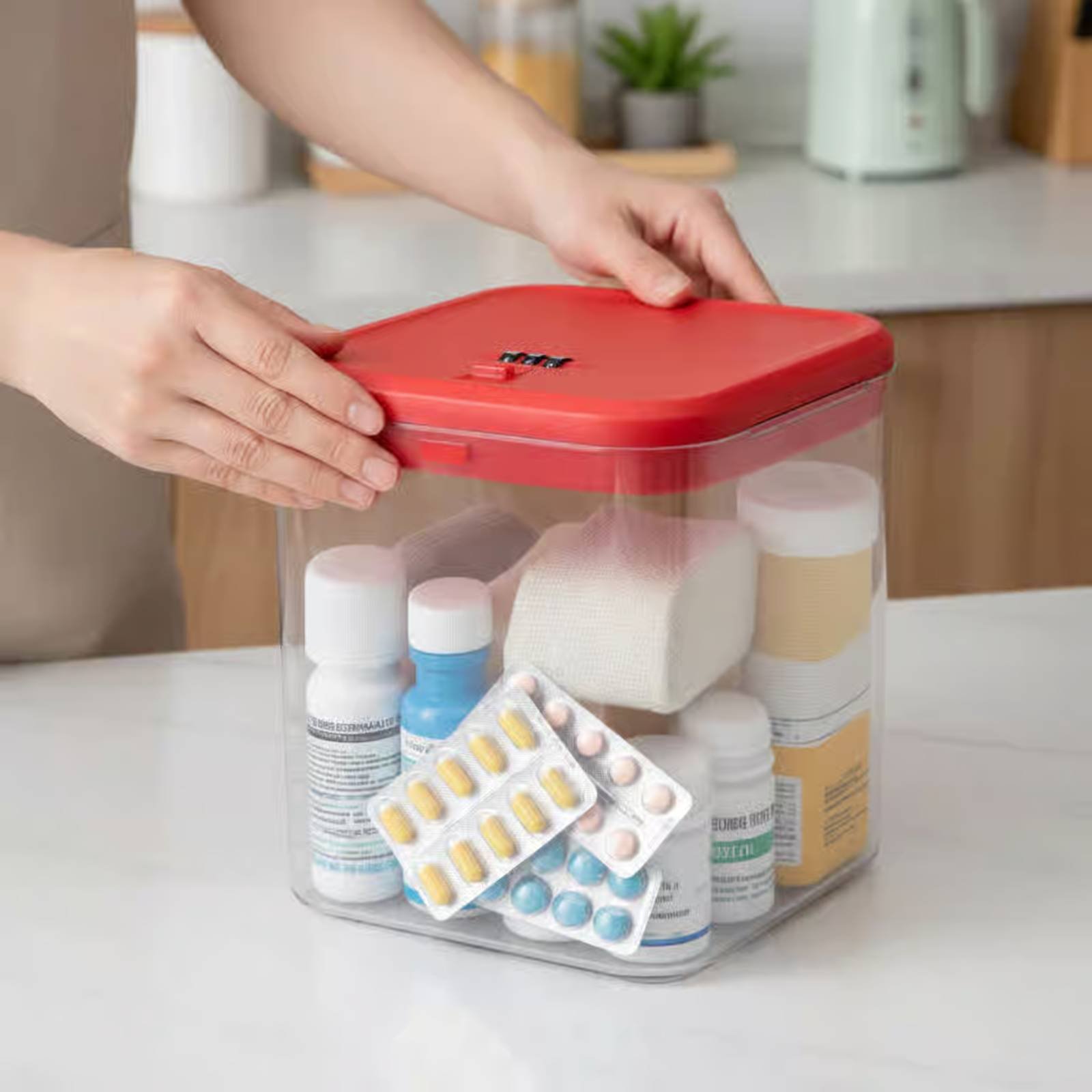 Doorzichtige afsluitbare doos  - Food Storage Kitchen recensie en prijs
