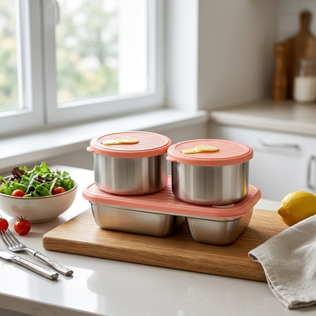 Microgolfbestendige 304 roestv - Food Storage Jar Set recensie en prijs