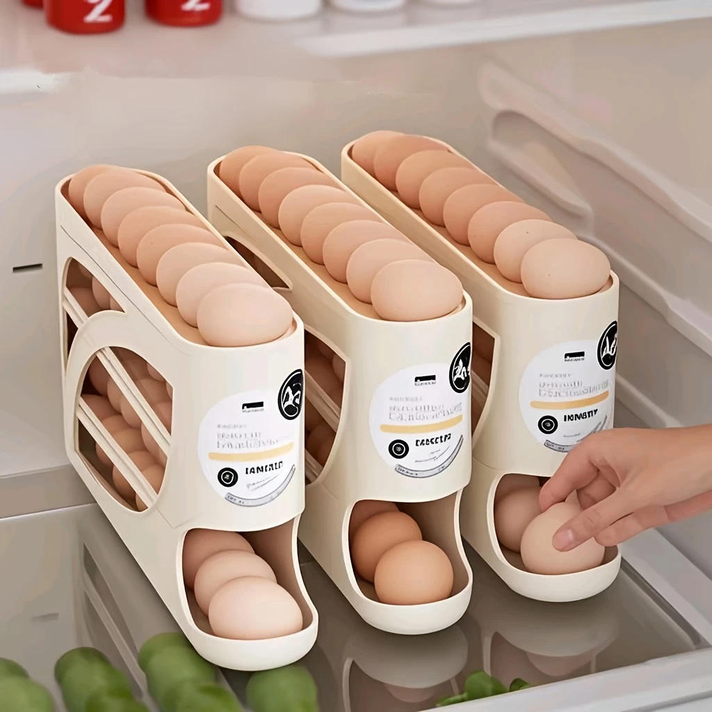 3-laags rollende eieropbergcon - Food Storage Rack For Kitchen recensie en prijs