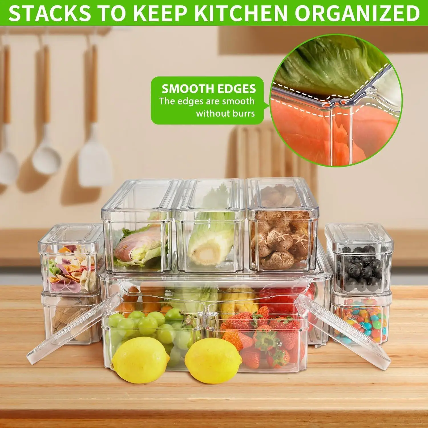 10/14 stuks doorzichtige koelk - Food Storage Without Pantry recensie en prijs