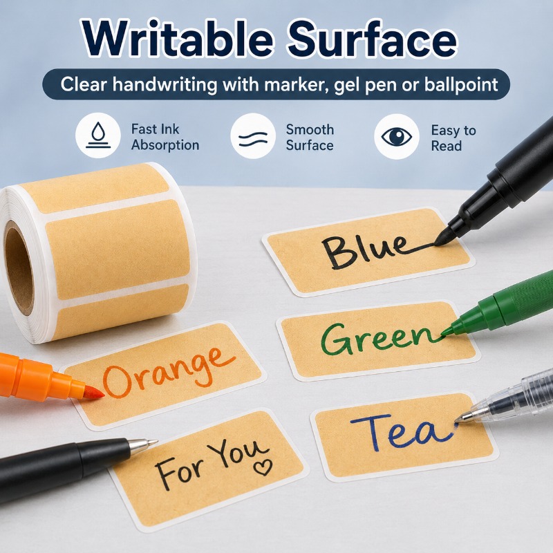Beschrijfbare kraft-etiketstic - Food Storage Jar Labels recensie en prijs