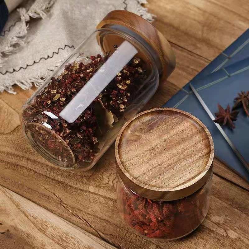 Ronde Glazen Buis Jar Acacia H - Food Storage Youtube recensie en prijs