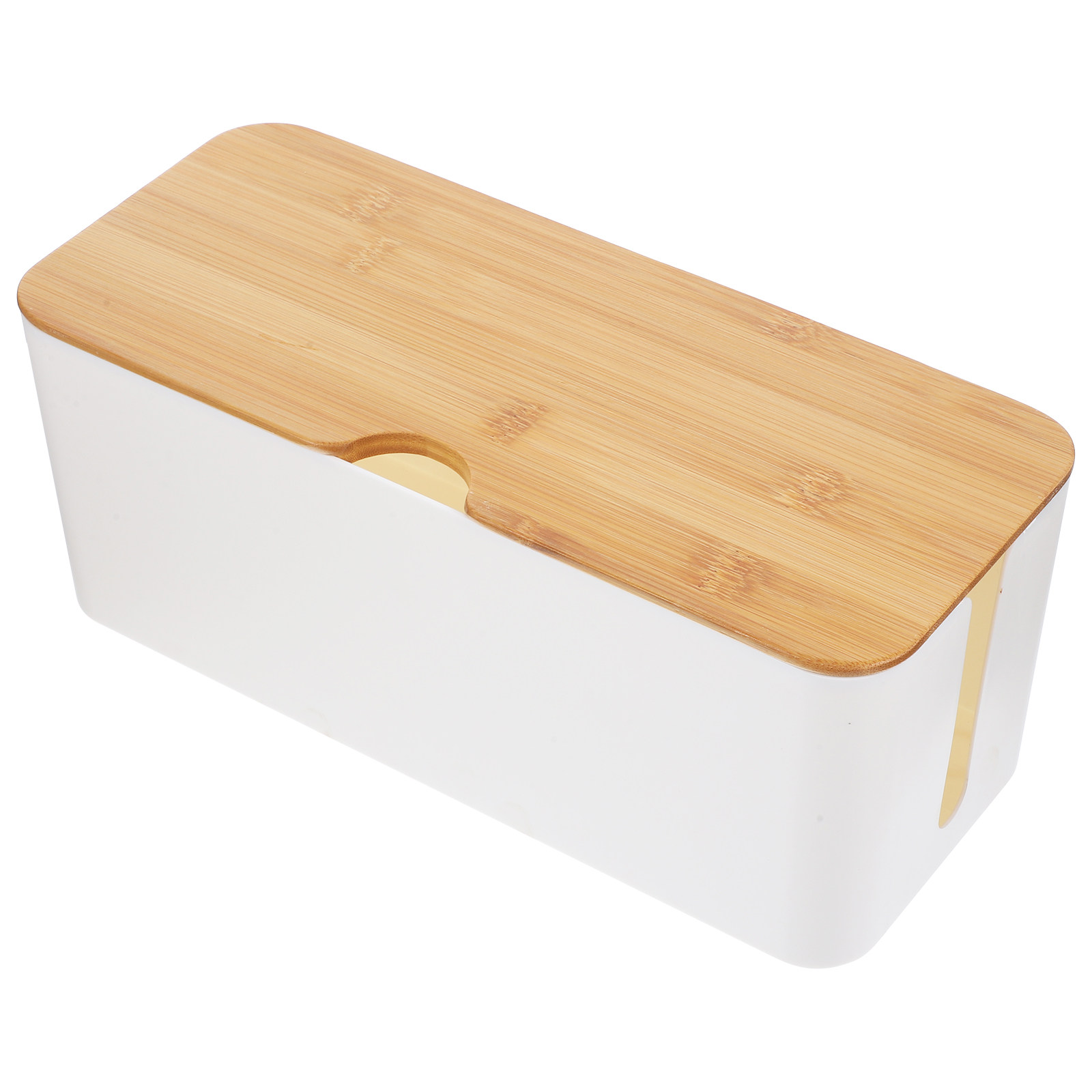 Bamboe deksel kabelopbergbox,  - Food Storage Management recensie en prijs