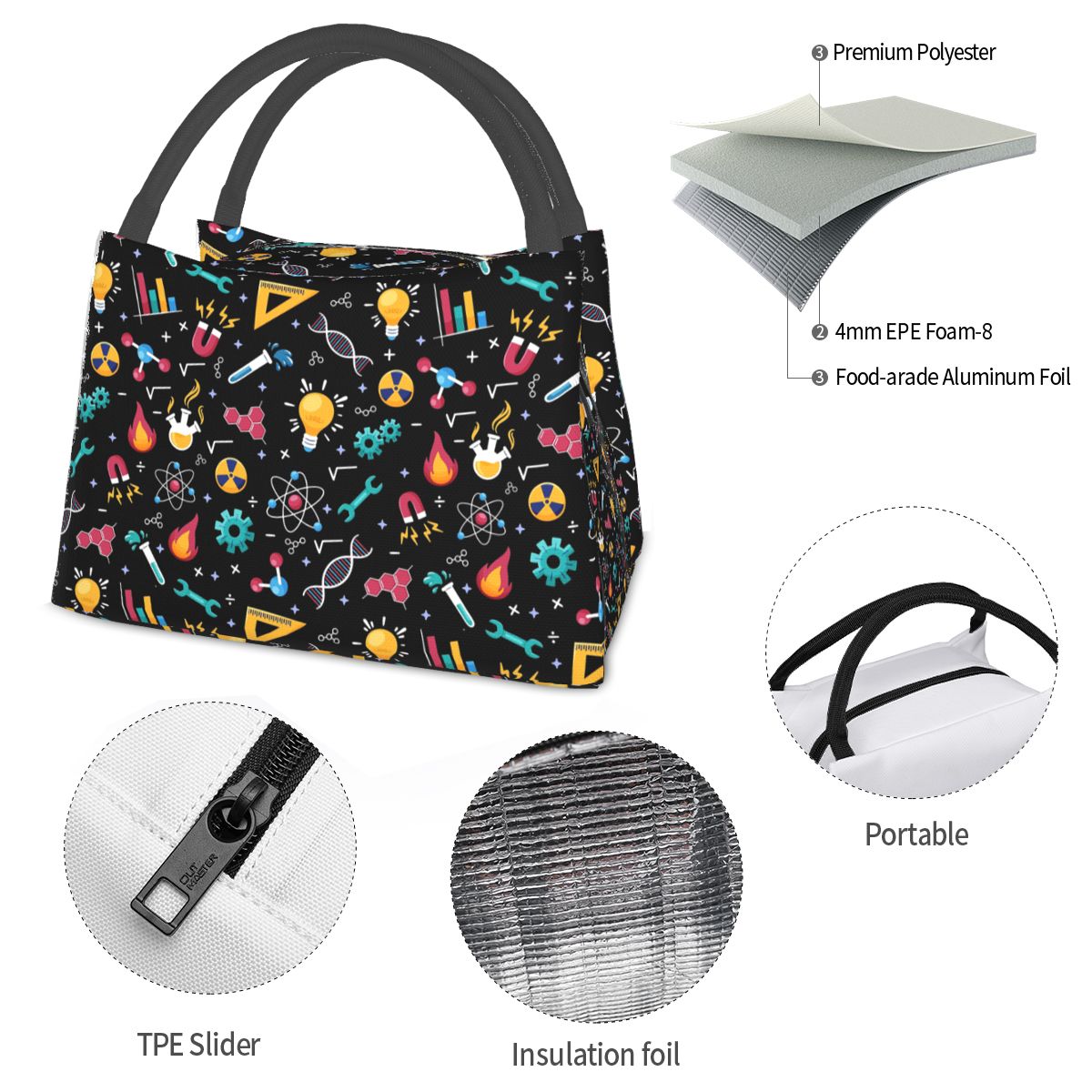 STEM Icons Pattern Science Eng - Food Storage Engineering recensie en prijs