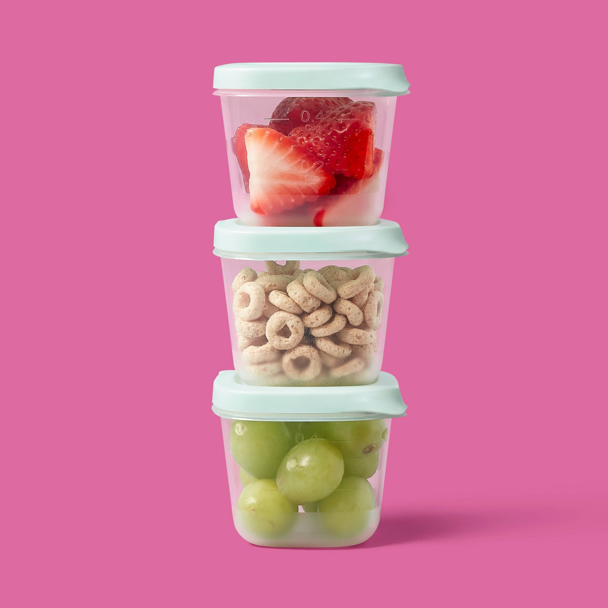 4-delige mini vierkante halve  - Food Storage Prep Containers recensie en prijs