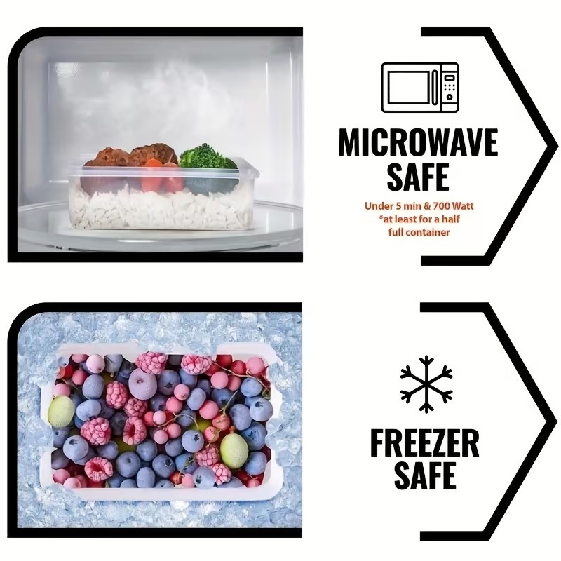 4-delige transparante voedselb - Food Storage Meals recensie en prijs