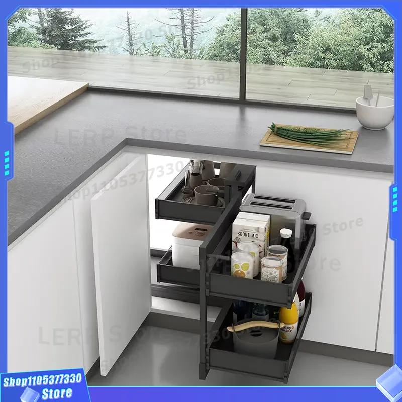 Dubbele uittrekbare keukenkast - Food Storage Without Pantry recensie en prijs