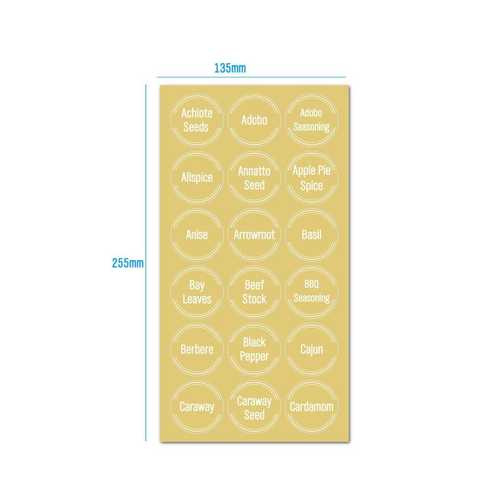 144 stuks/set transparante kru - Food Storage Jar Labels recensie en prijs