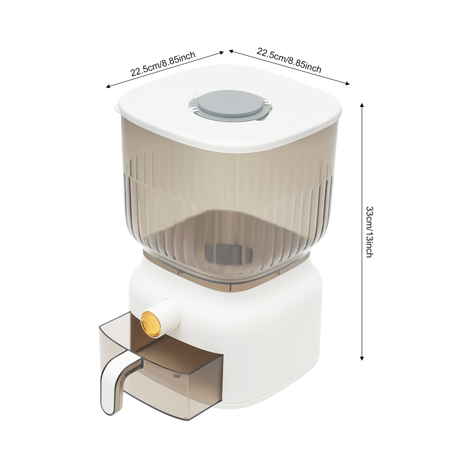 Vierkante graanopslagcontainer - Food Storage Without Pantry recensie en prijs