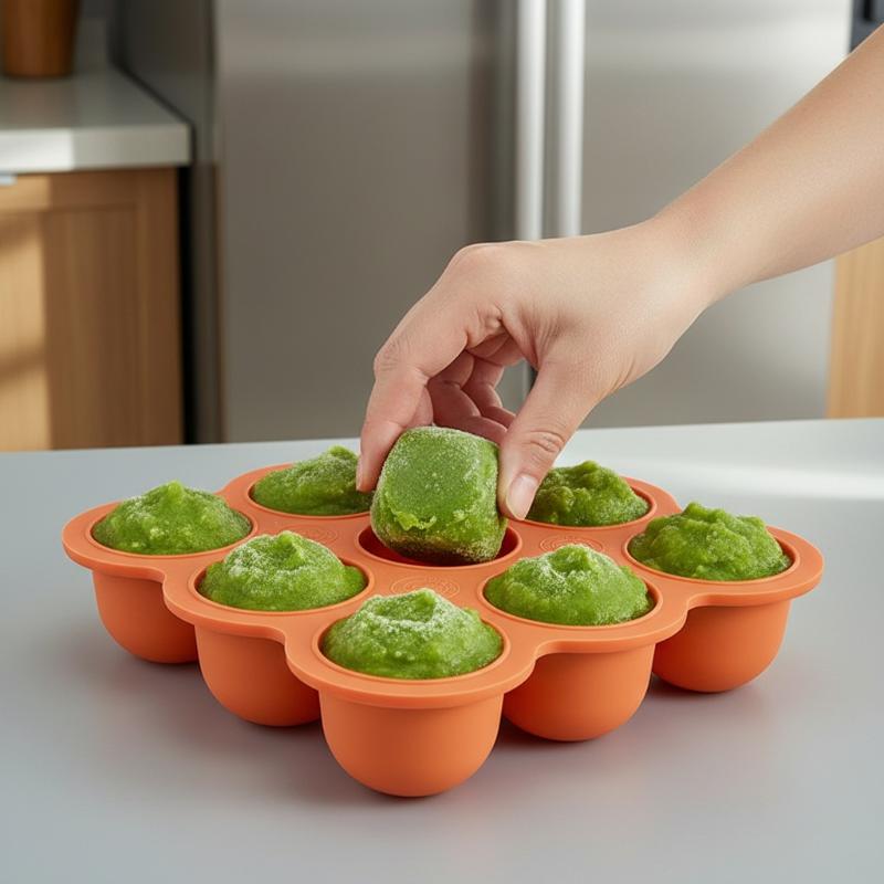 Babyvoeding siliconen bakje 9- - Food Storage 1 Year recensie en prijs