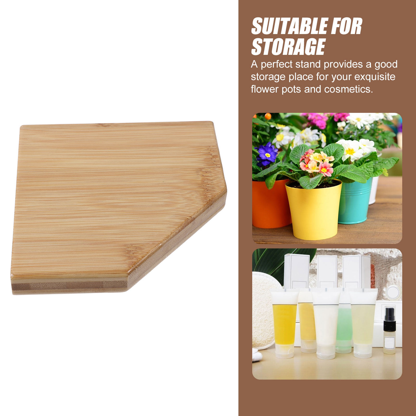 1Set Bamboe Hoekwandplank Wand - Food Storage Plant recensie en prijs