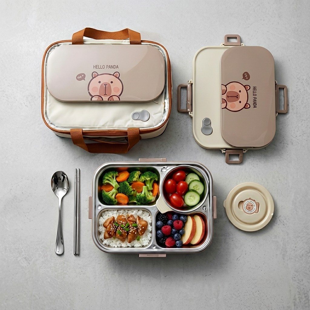 304 RVS Bento Lunchbox Set 4/5 - Food Storage Jar Set recensie en prijs