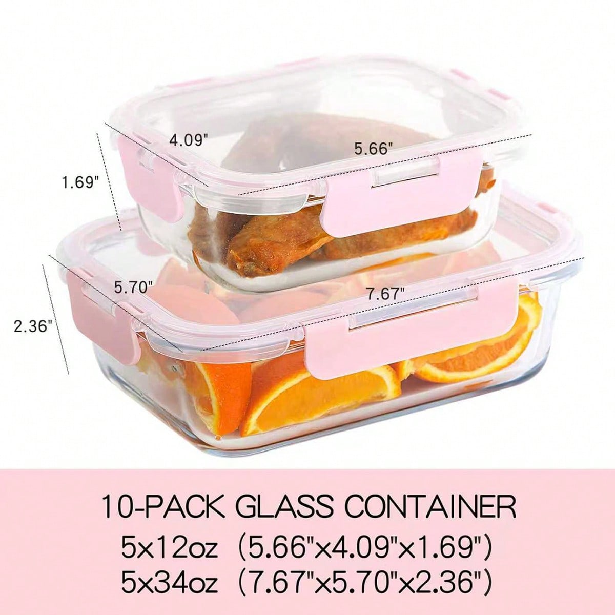 10-delige glazen voorraaddozen - Food Storage Cabinet recensie en prijs