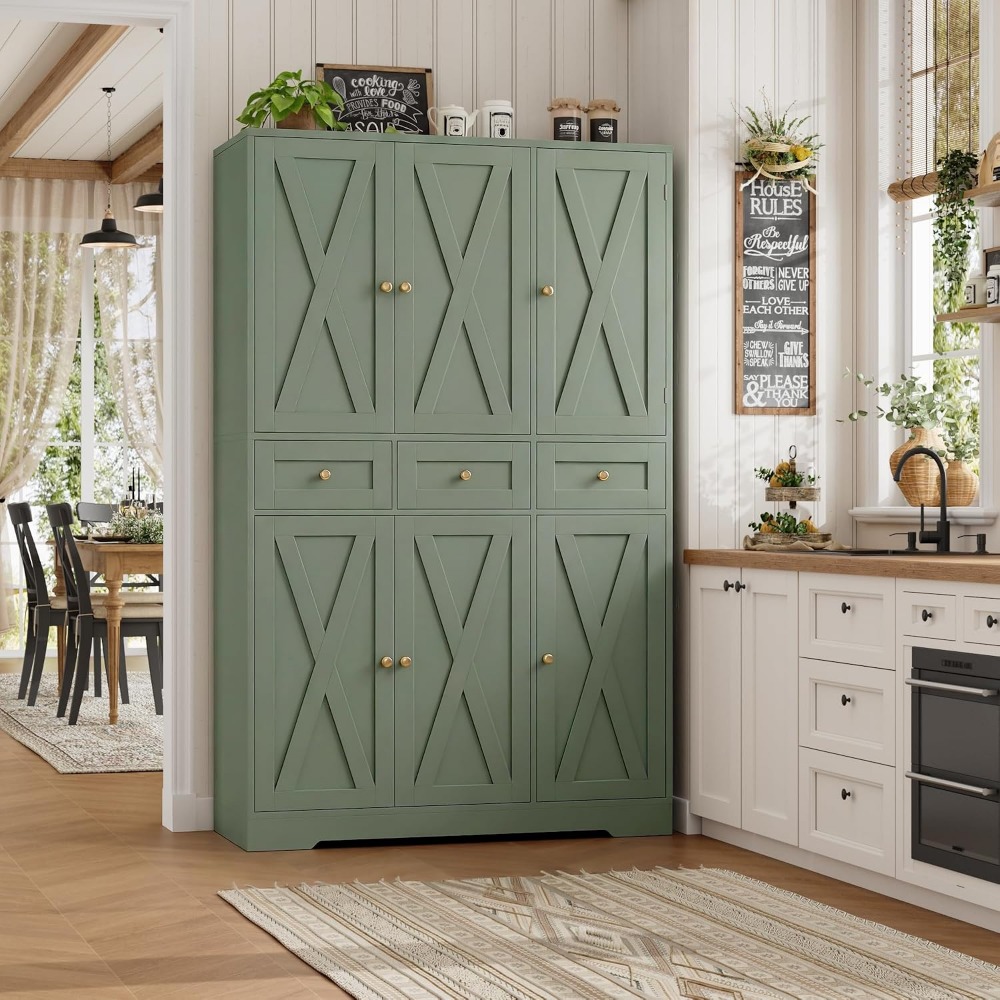 HOSTACK 67'H Farmhouse keukenk - Food Storage Without Pantry recensie en prijs
