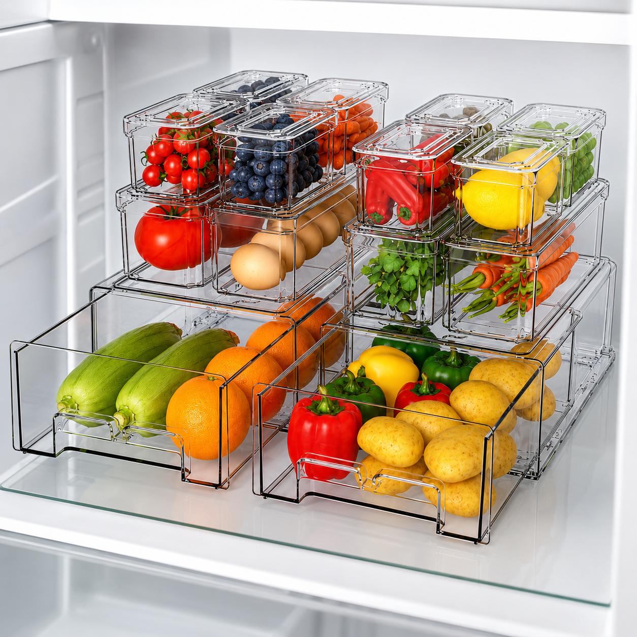 Stapelbare koelkastorganisator - Food Storage Without Pantry recensie en prijs