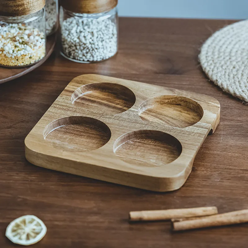 Houten Deksel Orgnizer Glas Lu - Food Storage Jar Set recensie en prijs