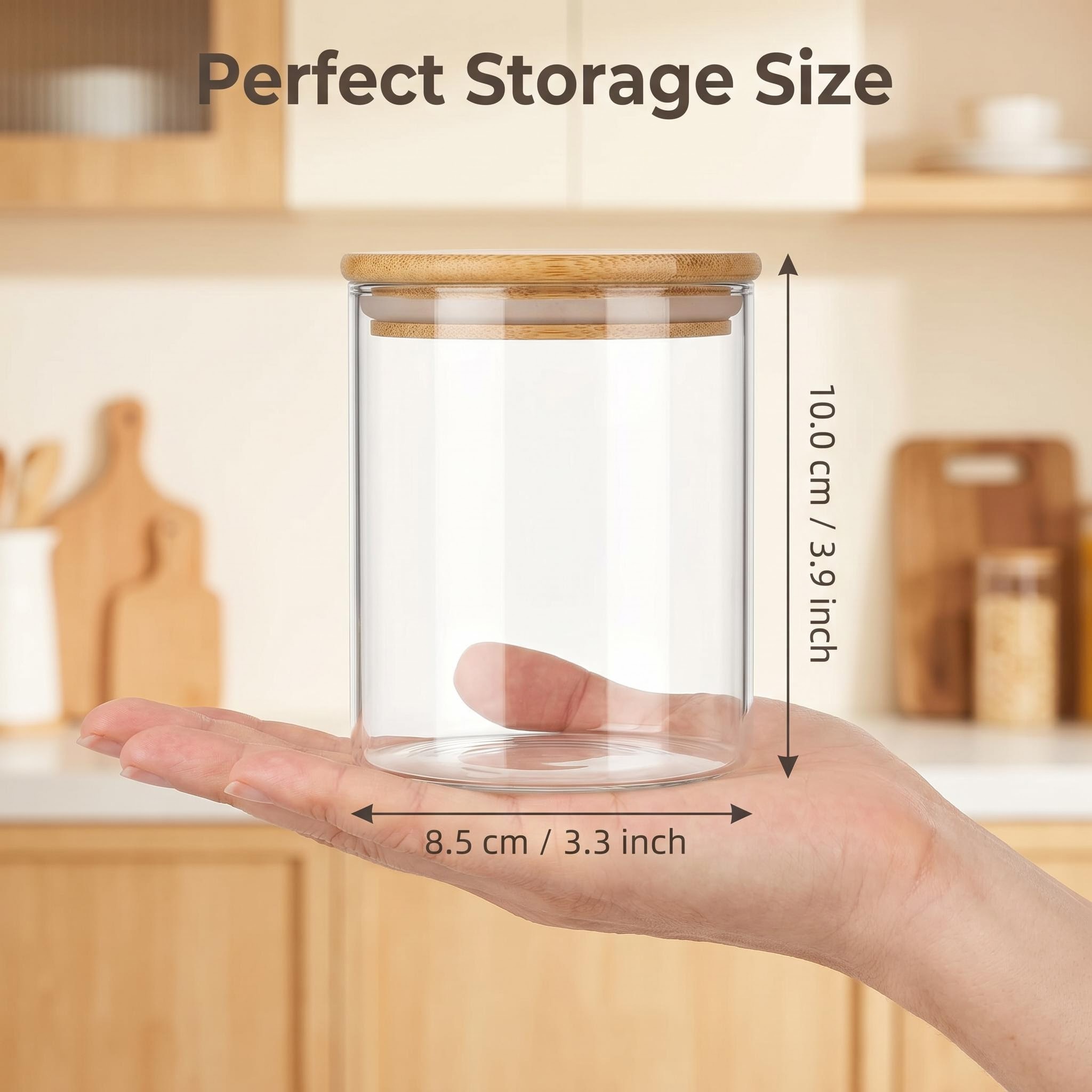 9-delige glazen voorraadpotten - Food Storage Jar Labels recensie en prijs