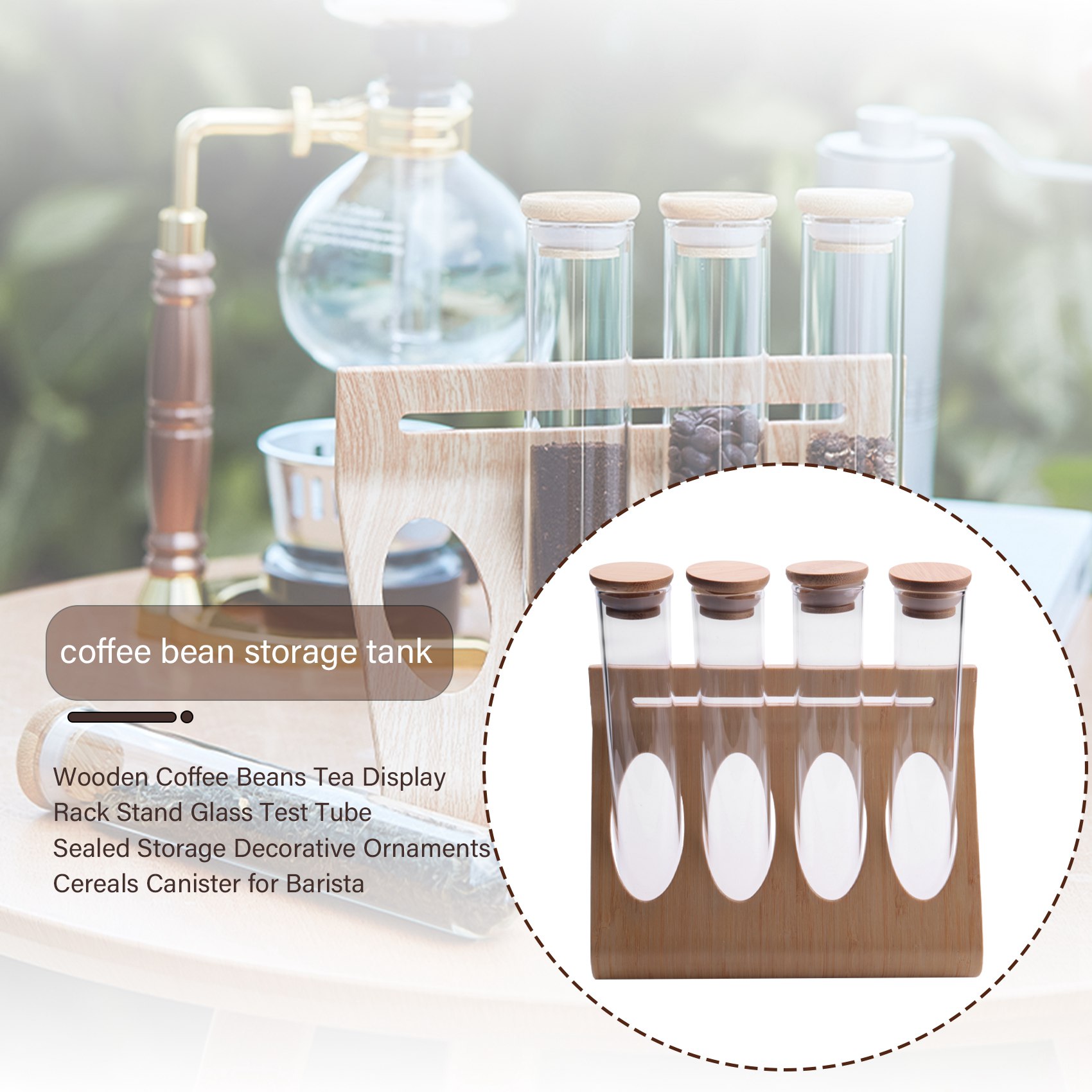 B52C Houten Koffiebonen Thee D - Food Storage Youtube recensie en prijs
