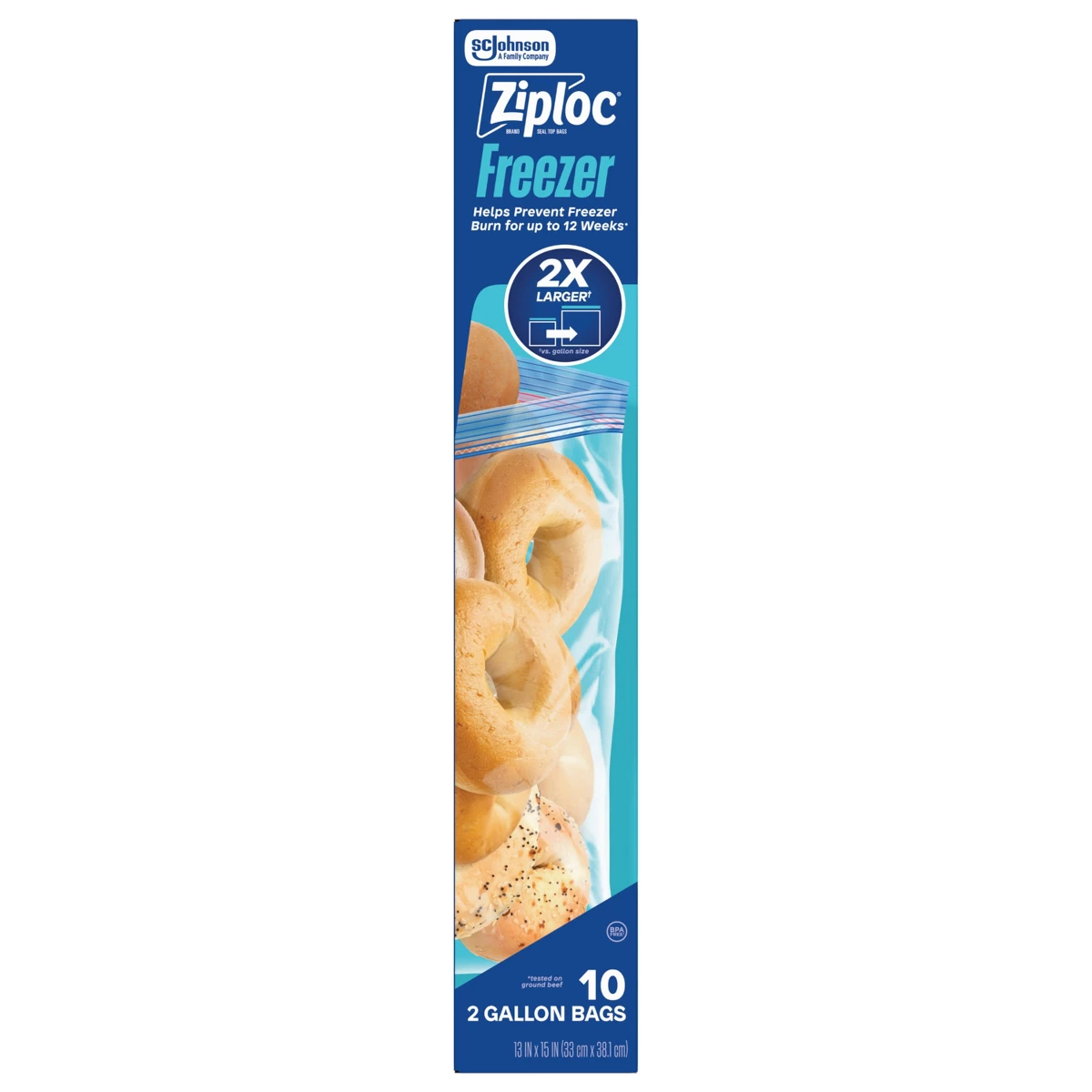 Ziploc 2-gallon diepvrieszakke - Ziploc Food Storage recensie en prijs