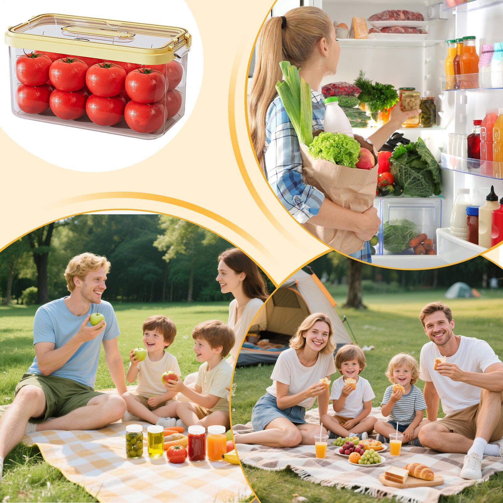 Koelkastvoedselopslagcontainer - Food Storage Large Plastic Containers recensie en prijs