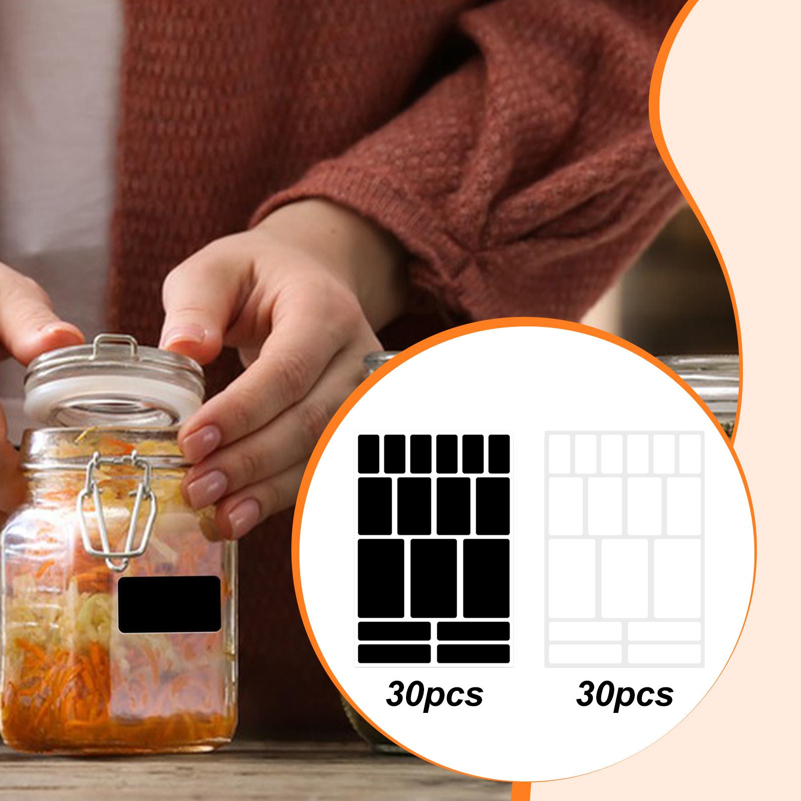 30 stuks verwijderbare etikett - Food Storage Jar Labels recensie en prijs