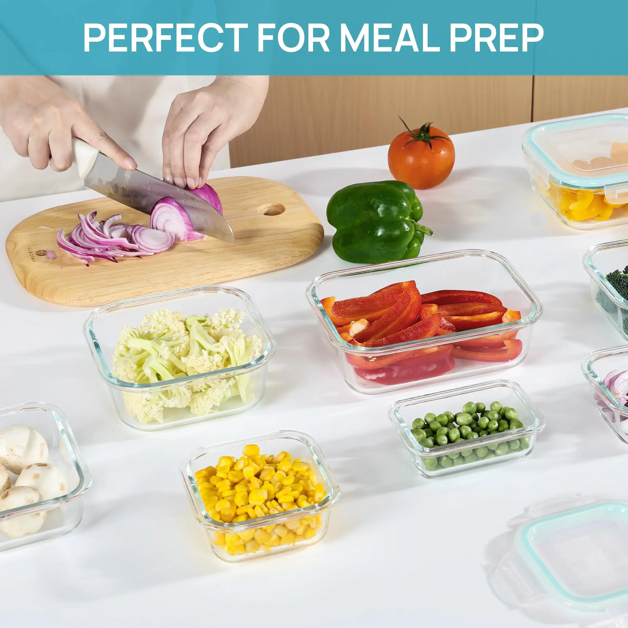 Glazen lunchbox Voedselopslagc - Food Storage Prep Containers recensie en prijs