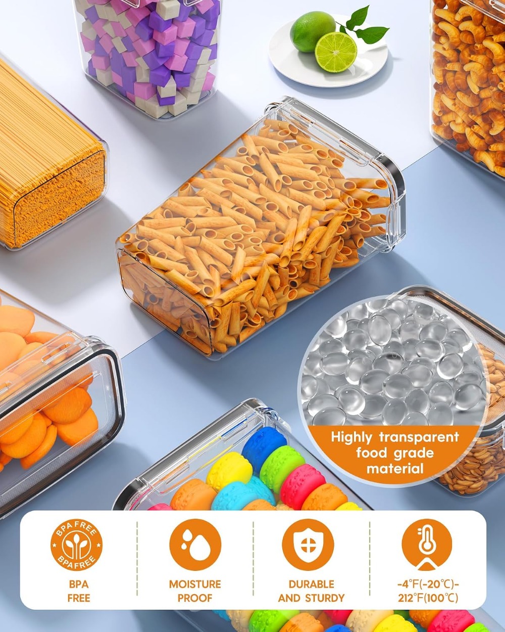 24 stuks luchtdichte voorraadd - Food Storage Kitchen recensie en prijs