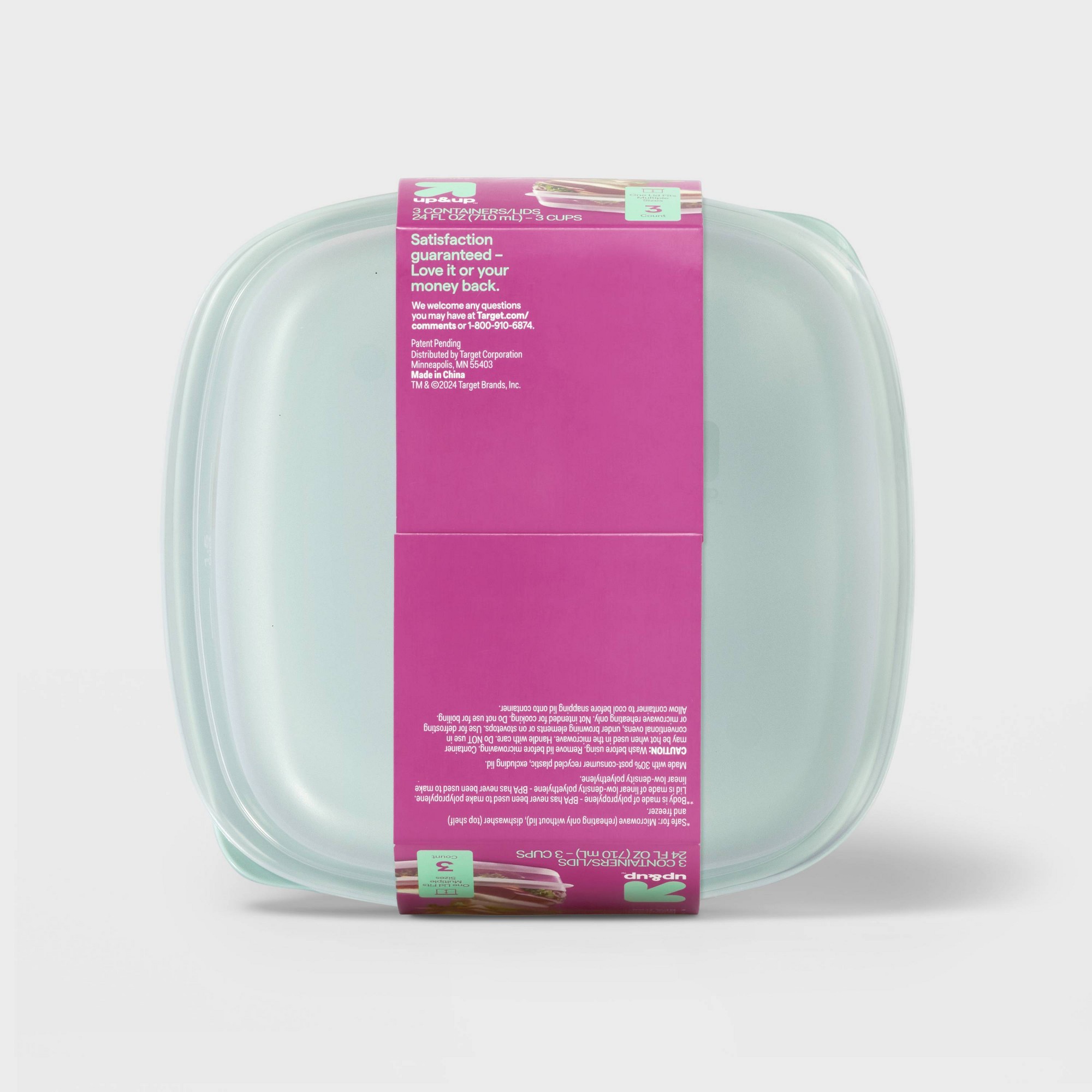 3-delige vierkante voedselopsl - Food Storage Prep Containers recensie en prijs