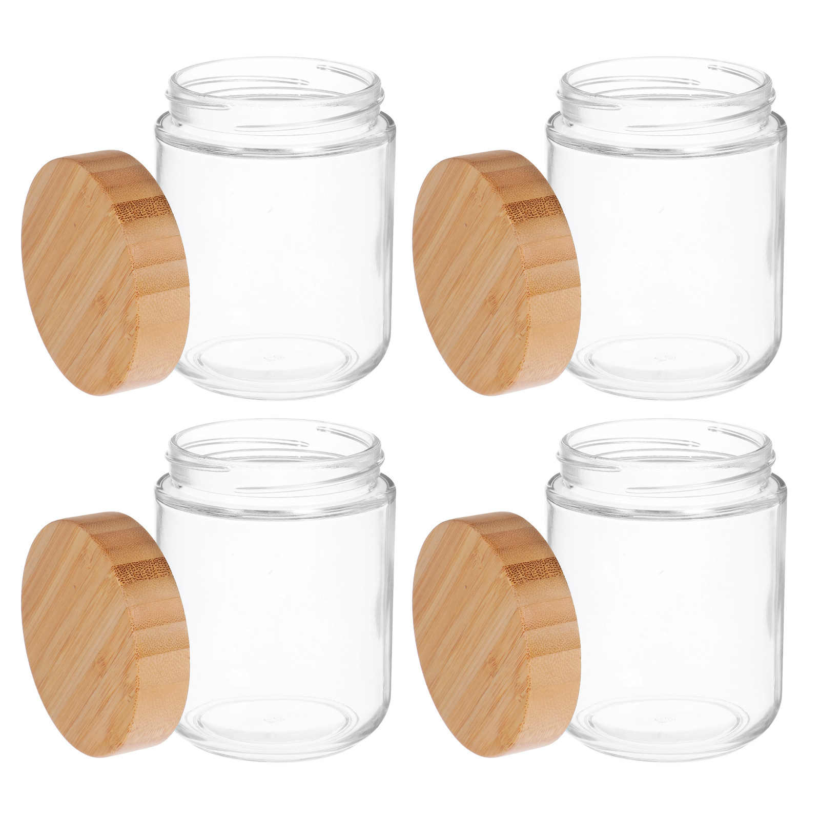 4-delige glazen keukenopslagpo - Food Storage Jars Plastic recensie en prijs
