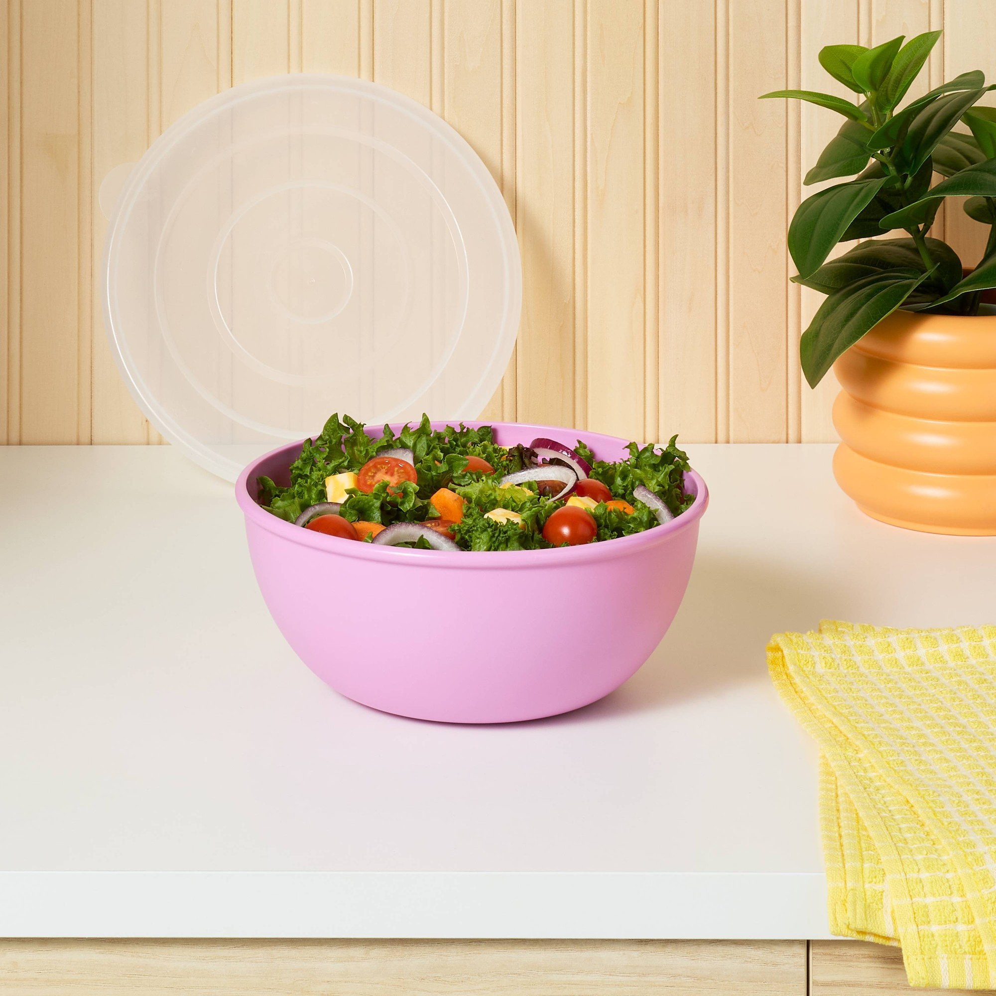 Roze kom met bijpassend deksel - Food Storage Meals recensie en prijs