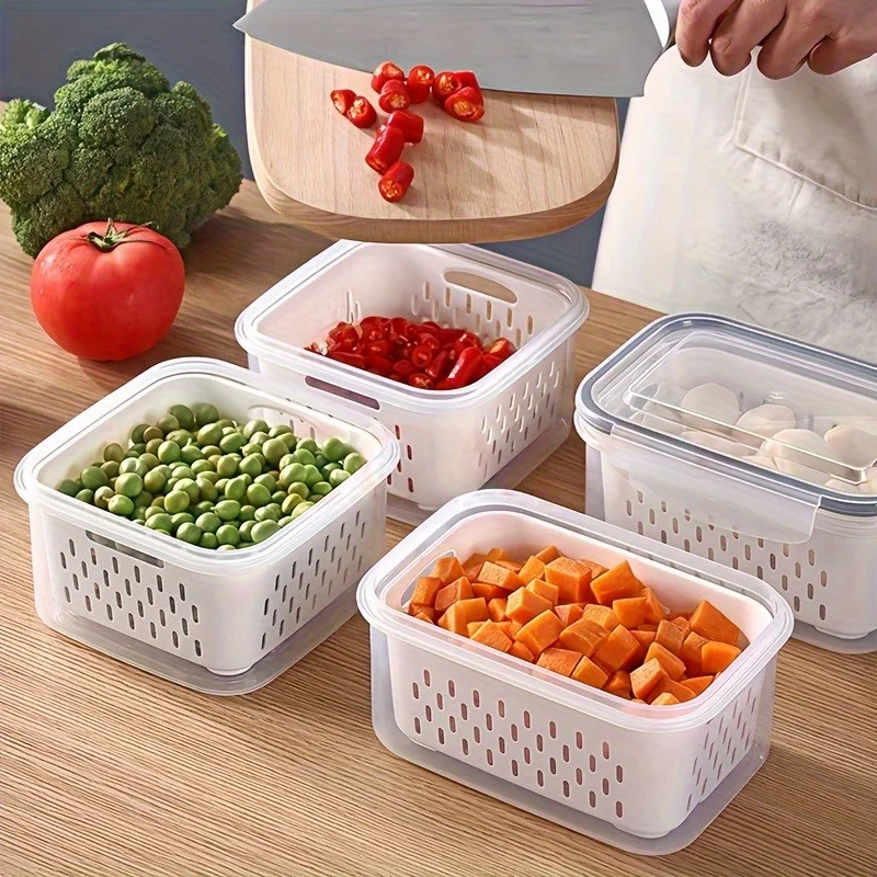 Koelkast opbergset met deksels - Food Storage Jar Set recensie en prijs
