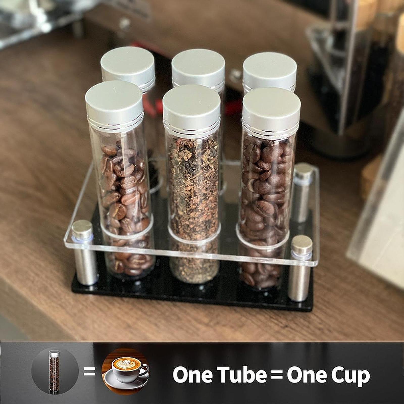 Koffielagers 6 Buizen Displays - Food Storage Youtube recensie en prijs